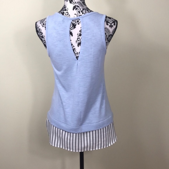 💖MEGA SALE💖J. CREW Women’s Shirt with Trim Light Blue ALSU00208 - Picture 3 of 7